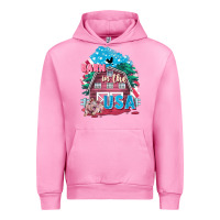 Fuchsia Pink Barn in the USA Urban Hoodie - FaDigitalArtStudio