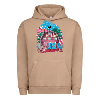 Pigment Burro Barn in the USA Urban Hoodie - FaDigitalArtStudio