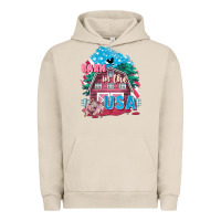 Pigment French Oak Barn in the USA Urban Hoodie - FaDigitalArtStudio