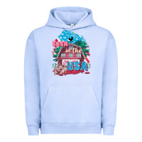 Pigment Grape Ice Barn in the USA Urban Hoodie - FaDigitalArtStudio