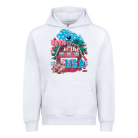 White Barn in the USA Urban Hoodie - FaDigitalArtStudio