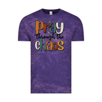 Cloud Purple pray throthe chaos Vintage Tee - MaliasSmallBusiness