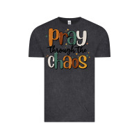 Vintage Black pray throthe chaos Vintage Tee - MaliasSmallBusiness