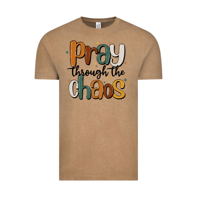 Pray Throthe Chaos Vintage Tee by MaliasSmallBusiness | Teevron