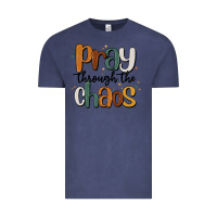 Vintage Denim pray throthe chaos Vintage Tee - MaliasSmallBusiness
