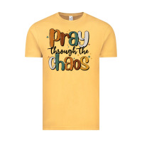 Vintage Mustard pray throthe chaos Vintage Tee - MaliasSmallBusiness