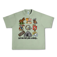 Oil Green let me tell you a story Urban Heavy Tee - MaliasSmallBusiness