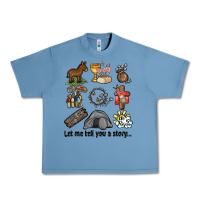 Pebble Blue let me tell you a story Urban Heavy Tee - MaliasSmallBusiness