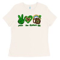 Bone Peace love luck St. Patrick's Day Ladies Tee - Neo Western