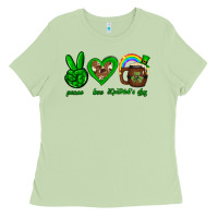 Matcha Peace love luck St. Patrick's Day Ladies Tee - Neo Western