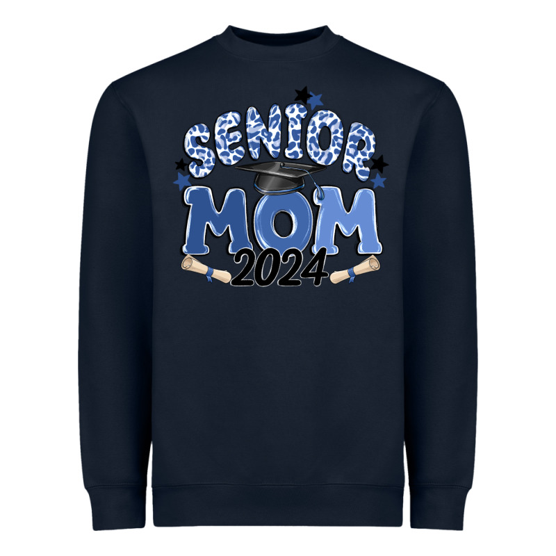 Senior Mom 2024 Heavyweight Sweatshirt by MaliasSmallBusiness | Teevron