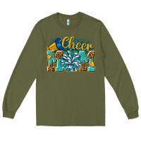 Army Green cheer mom Long Sleeve Tee - NancyCooperArtShop