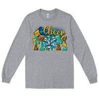Heather Grey cheer mom Long Sleeve Tee - NancyCooperArtShop