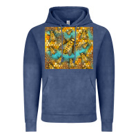 Vintage Denim Bumble Bees Vintage Hoodie - LillyAllenDesigns