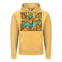 Vintage Mustard Bumble Bees Vintage Hoodie - LillyAllenDesigns