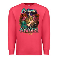 Cosmic Cowgirl Premium Sweatshirt | Teevron