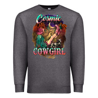 Charcoal Heather Cosmic Cowgirl Premium Sweatshirt - HowdyJamesFarm