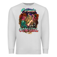 Dove Grey Cosmic Cowgirl Premium Sweatshirt - HowdyJamesFarm