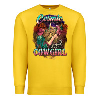 Lemon Cosmic Cowgirl Premium Sweatshirt - HowdyJamesFarm