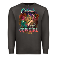 Smoke Cosmic Cowgirl Premium Sweatshirt - HowdyJamesFarm