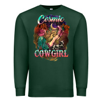 Sports Green Cosmic Cowgirl Premium Sweatshirt - HowdyJamesFarm