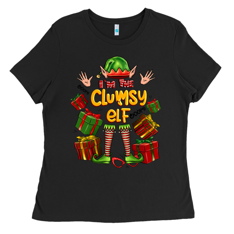Im The Clumsy Elf Ladies Tee by FaDigitalArtStudio | Teevron