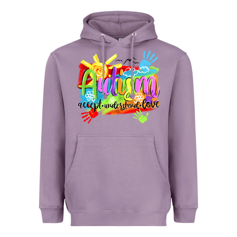 Autism Accept Understand Love Heavyweight Hoodie by NancyCooperArtShop | Teevron