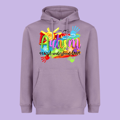 Autism Accept Understand Love Heavyweight Hoodie Designed By Nancycooperartshop