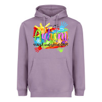 Lavender Autism accept understand love Heavyweight Hoodie - NancyCooperArtShop