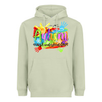 Matcha Autism accept understand love Heavyweight Hoodie - NancyCooperArtShop