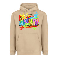 Mushroom Autism accept understand love Heavyweight Hoodie - NancyCooperArtShop