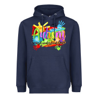 Navy Autism accept understand love Heavyweight Hoodie - NancyCooperArtShop