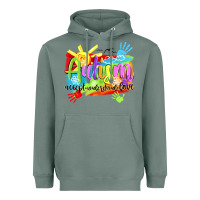 Sage Autism accept understand love Heavyweight Hoodie - NancyCooperArtShop