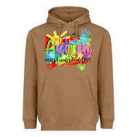 Toasted Coconut Autism accept understand love Heavyweight Hoodie - NancyCooperArtShop