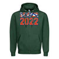Sports Green senior volleyball custom Zipper Hoodie - Jasminsmagicworld