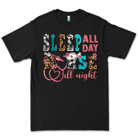 Black sleep all day nurse all night Premium Tee - AdoDesignShop