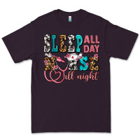 Plum sleep all day nurse all night Premium Tee - AdoDesignShop