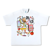 White can't talk right now doing teacher stuff Urban Heavy Tee - MaliasSmallBusiness