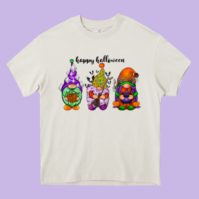 Happy Halloween Gnomes Black Heavy Core Tee Designed By Racoondesign