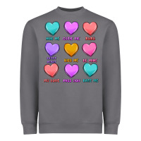 Storm valentine's day candy hearts Heavyweight Sweatshirt - MaliasSmallBusiness