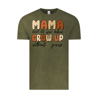 Vintage Olive mama dont let your babies grow up without jesus Vintage Tee - MaliasSmallBusiness