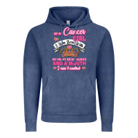 Vintage Denim As A Cancer Girl I Was Born With My Heart On My Sleeve And A Mouth Vintage Hoodie - Jasminsmagicworld