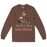 Chestnut mooey christmas Long Sleeve Tee - MaliasSmallBusiness