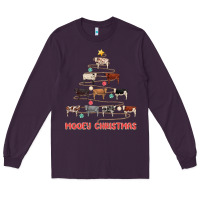 Plum mooey christmas Long Sleeve Tee - MaliasSmallBusiness
