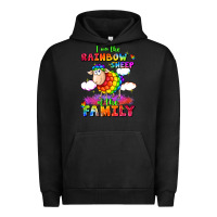 Pigment Black I am the rainbow sheep of the family Urban Hoodie - FaDigitalArtStudio