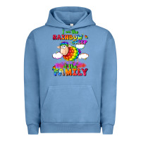 Pigment Pebble Blue I am the rainbow sheep of the family Urban Hoodie - FaDigitalArtStudio