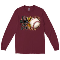 Burgundy it's game day y'all baseball Long Sleeve Tee - JahusDesignShop