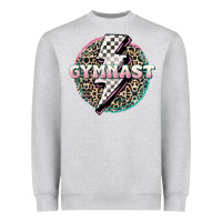 Heather Grey gymnast Heavyweight Sweatshirt - MaliasSmallBusiness