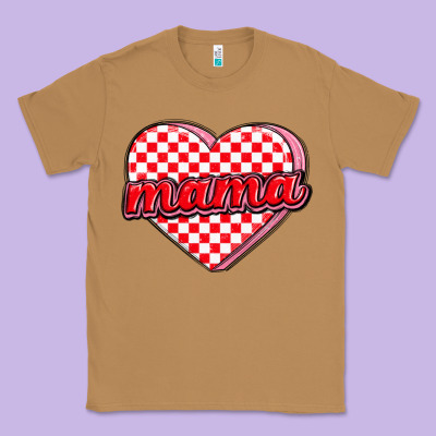 Valentine Mama Classic Tee Designed By Maliassmallbusiness