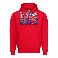 Red senior volleyball custom Zipper Hoodie - Jasminsmagicworld